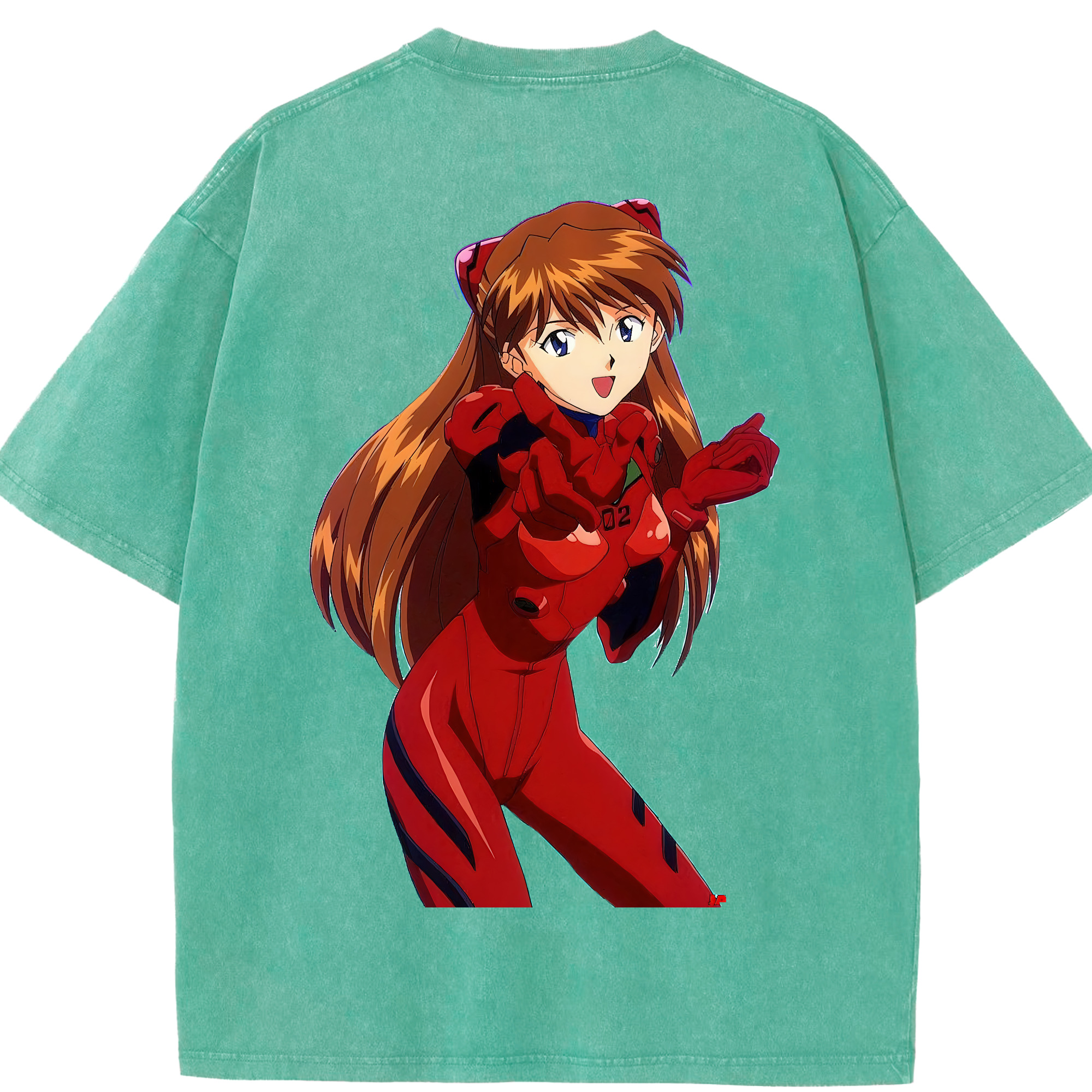 （画像用） EVA 新世紀エヴァンゲリオン 綿100% ヴィンテージ風 半袖Tシャツ（背面プリント）